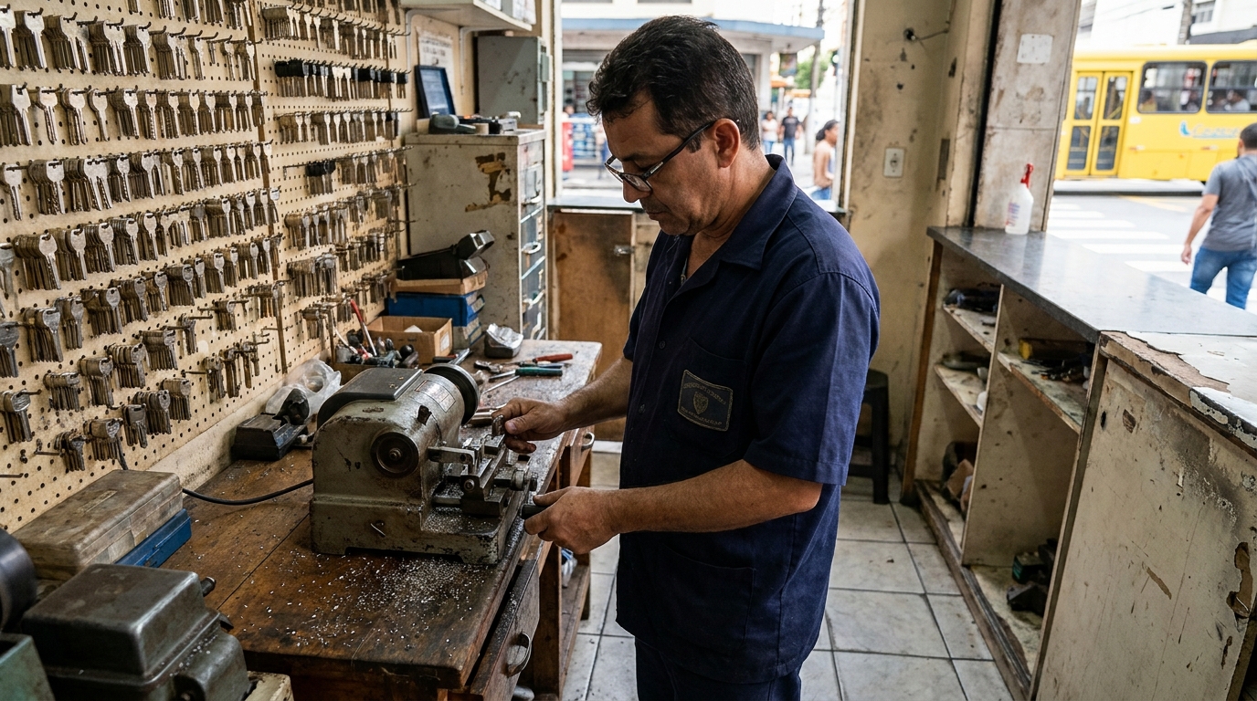 Cópia de Chave de Cadeado na Cidade Alta, Piracicaba‑SP